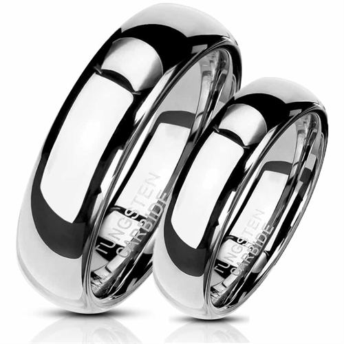 Skinnende tungsten forlovelsesringer