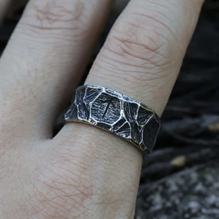 Old Viking / Ring i rustfritt stål