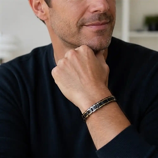 magnetarmband i svart
