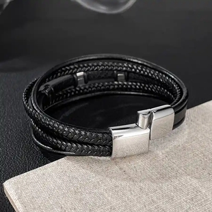 armbånd for menn svart
