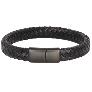 Mini Major armbånd fiber skinn med sort.