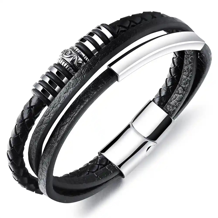 svart armbånd til menn