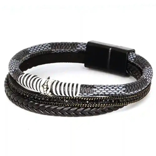 Urbani Steel Bracelet – Flettet herrearmband 1,5 cm (20,5 cm)