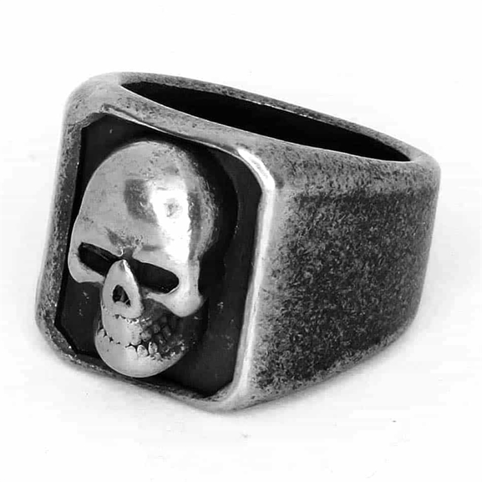 Skull face herrering i oksystål.