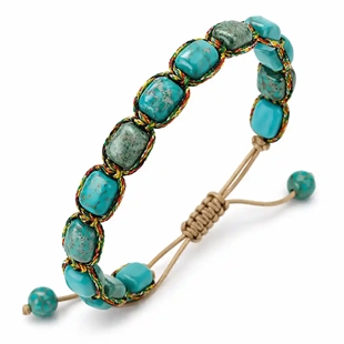 Boheme Turquoise Spirit – Herrearmband perler