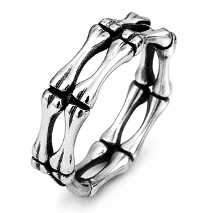 Bone Skull Ring – Herre Ring i Rustfritt Stål