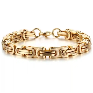 Hawn armbånd Rustfritt stål forgylt 8mm