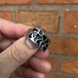 Herrering "Bull" Rustfrit stål.