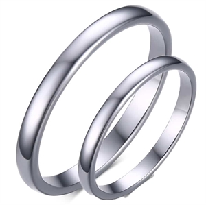 Tynn forlovelsesring tungsten