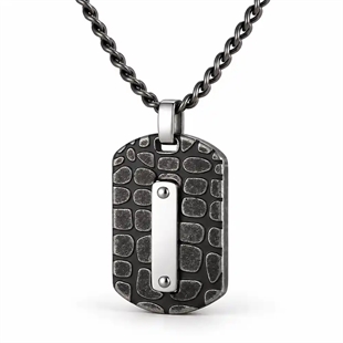 Torino – Herrehalskjede med strukturert dogtag