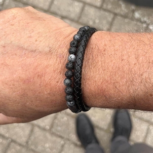 Perler og lær / Armbånd design