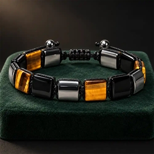 Macramé herrearmband