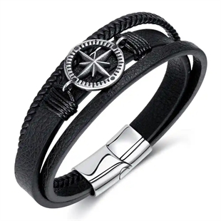 Kompassarmbånd imt . lær