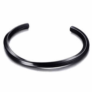 Bangle Screw armbånd i IP Blackcoat stål