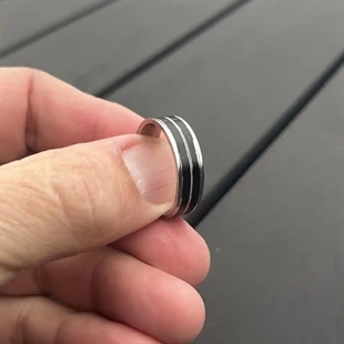 "Ayer" Rustfri stål ring.