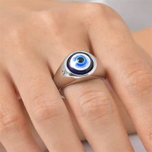 Evil Eye Herrering – Rustfritt Stål