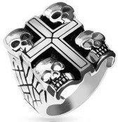 "Design ring" 4 times skull.