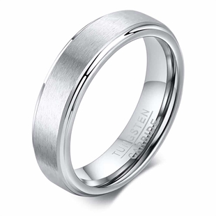 Tungsten ring i 5mm bredde og matt