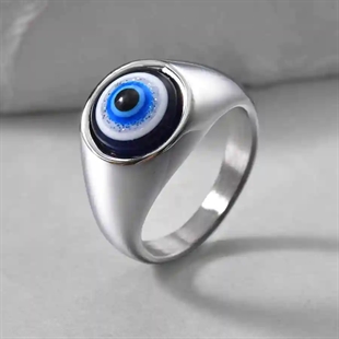 Evil Eye Herrering – Rustfritt Stål