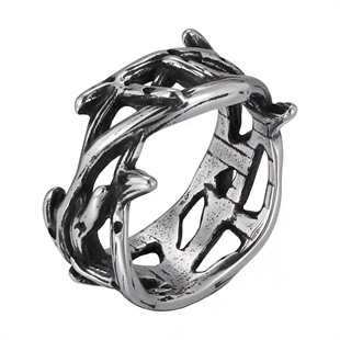 Herrering for menn i oksidert rustfritt stål