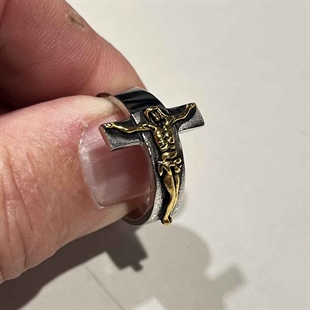 Golden Jesus Lord ring
