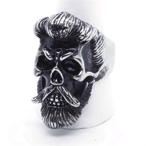 Master skull biker ring