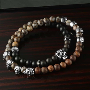 Luxpearl armbånd med naturlige perler.