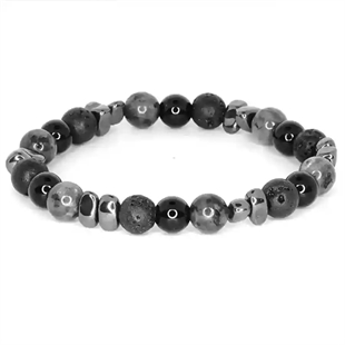 Obsidian Stone Armbånd – Herrearmband 8 mm