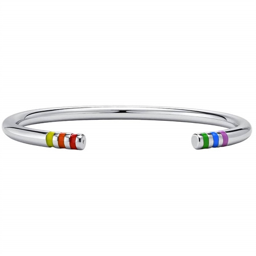 LGBT Pride Bangle i rustfritt stål.