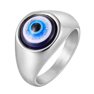 Evil Eye Herrering – Rustfritt Stål