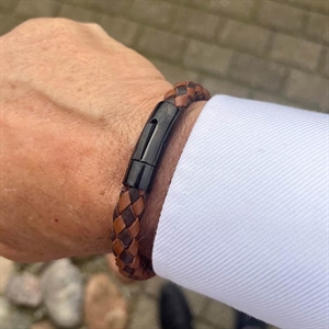 Armbånd skinn Mørk / lys 