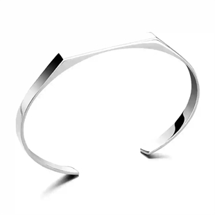 Minimalistisk bangle herrearmbånd i PVD-belagt 18K