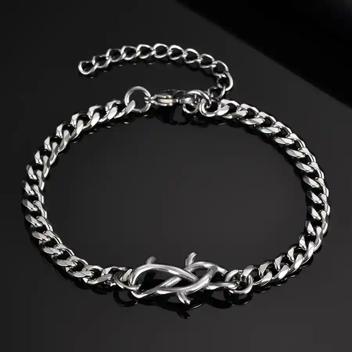 armbånd i stål til menn