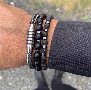 Pulse rustfritt stål armbånd