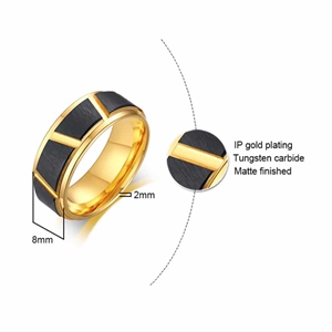 TXM Tungsten Ring matt gull