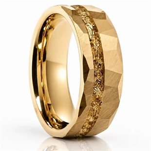 Aurelio–PVD forgylt tungstenring