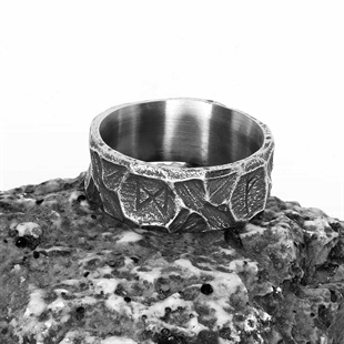 Old Viking / Ring i rustfritt stål