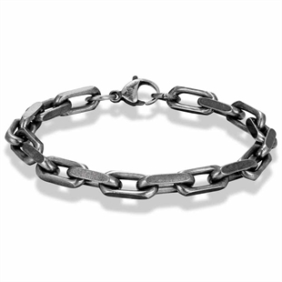 Gammel oxy. stål armbånd link viking